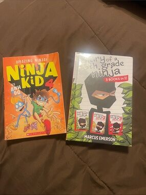Scholastic Ninja Kid & Diary of a 6th Grade Ninja Box Set - Orange & Green